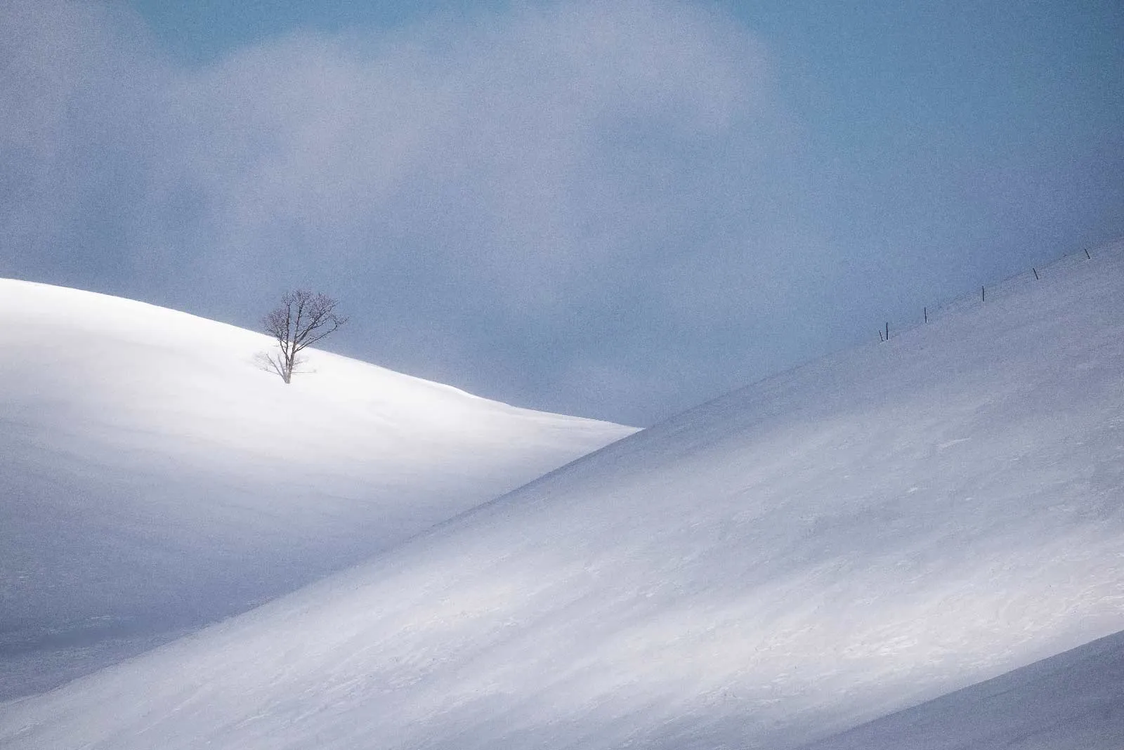 Winter landscape in Hokkaido, Japan