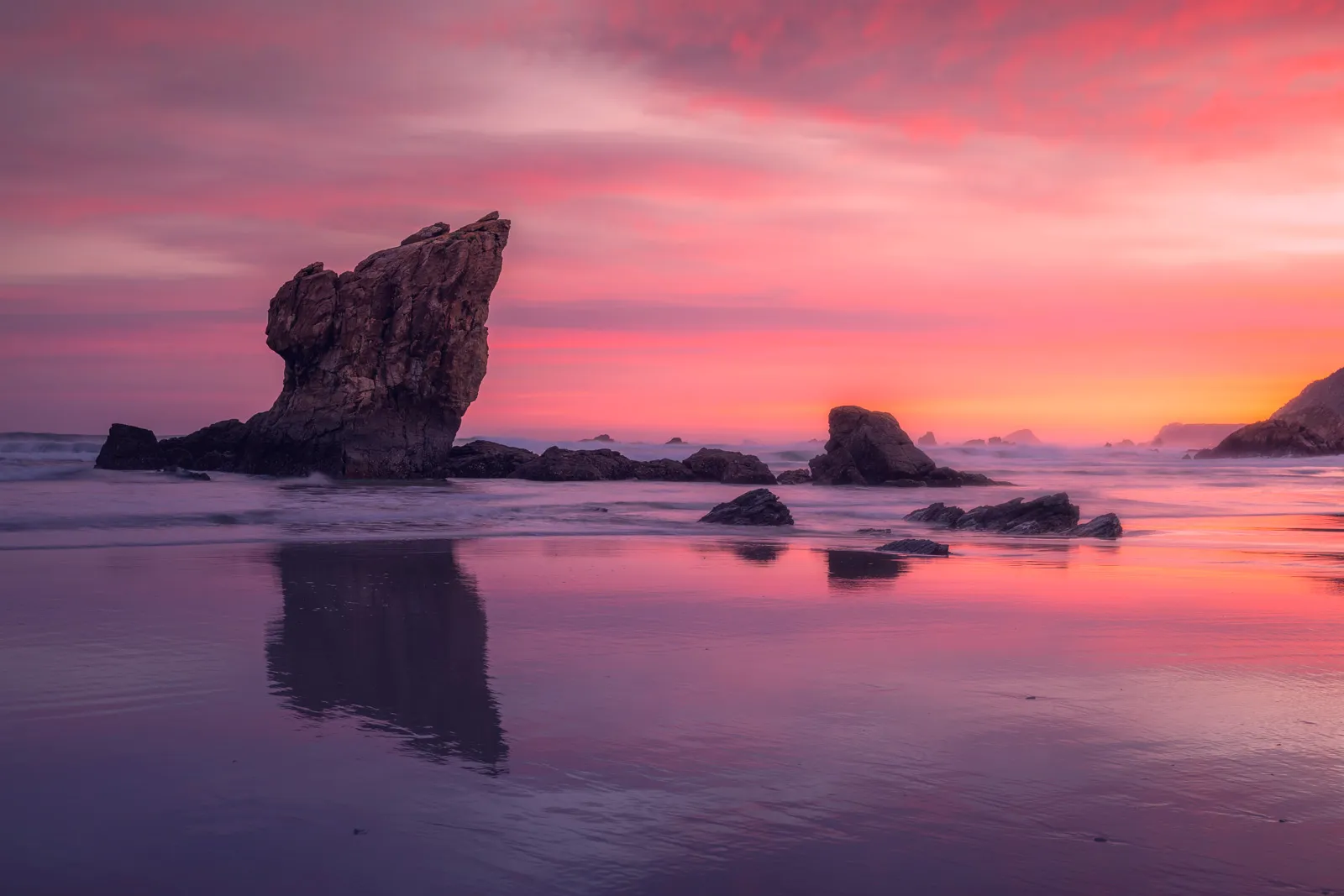 Seascape in Asturias, northern Spain